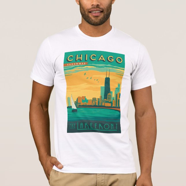 Camiseta Chicago, IL - Aproveite a Lakefront (Frente)
