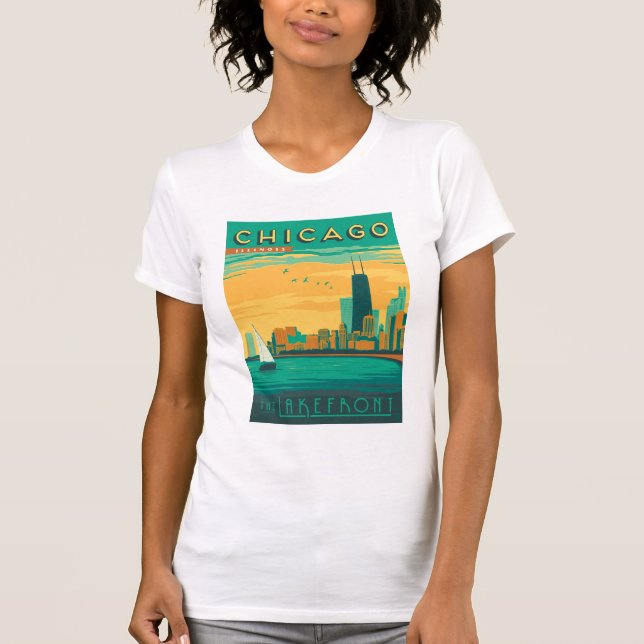Camiseta Chicago, IL - Aproveite a Lakefront (Frente)