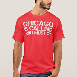 Camiseta CHICAGO IL ILLINOIS Funny City Trip Raízes EUA