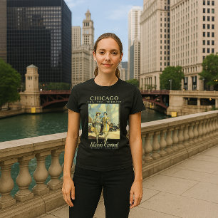 Camiseta Chicago Illinois Central Vintage 1925 Anúncio
