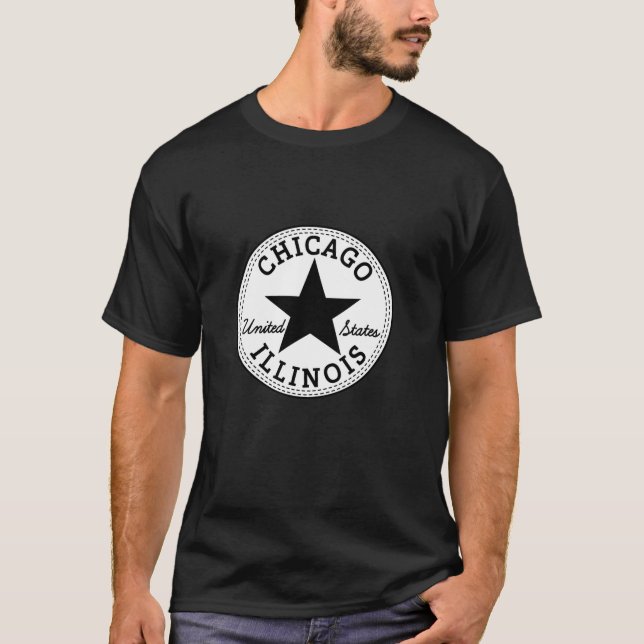 Camiseta CHICAGO ILLINOIS ESTADOS UNIDOS DA América skat EU (Frente)