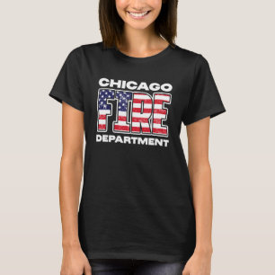 Camiseta Chicago Illinois Fire Department American Flag Fir