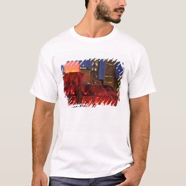Camiseta Chicago, Illinois, Fonte Buckingham (Frente)