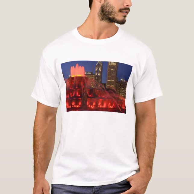 Camiseta Chicago, Illinois, Fonte Buckingham (Frente)