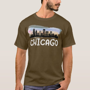 Camiseta Chicago Illinois Home State Chicago Cidade Centro 