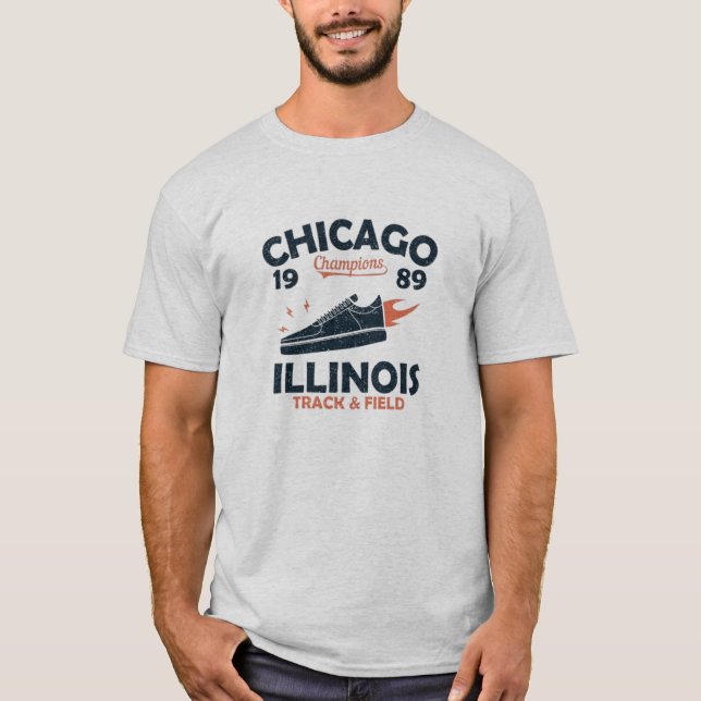 Camiseta Chicago Illinois IL Varsity Style Sports  (Frente)