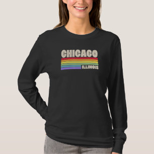 Camiseta Chicago Illinois Pride Rainbow Flag Orgulho gay Me