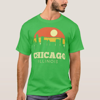 Camiseta Chicago Illinois Vintage Sunset