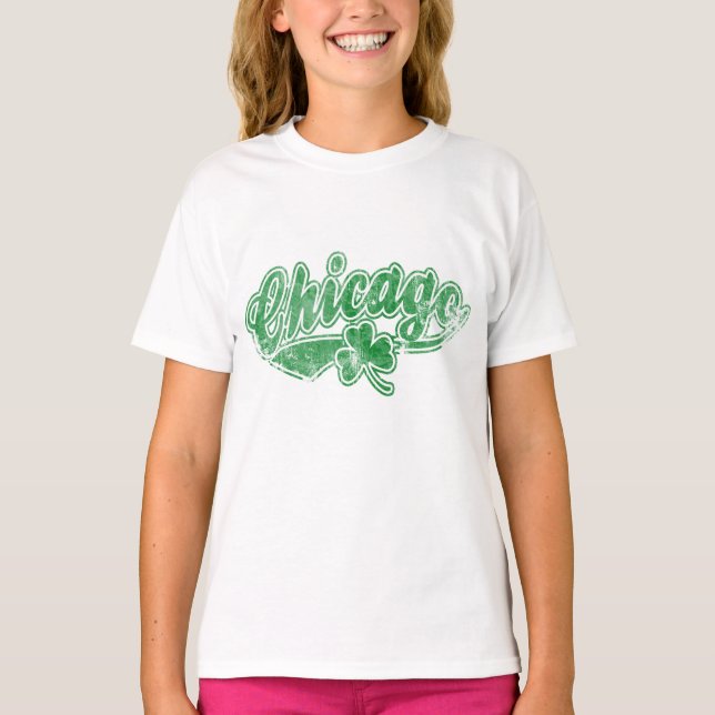Camiseta Chicago Irish Shamrock (Frente)