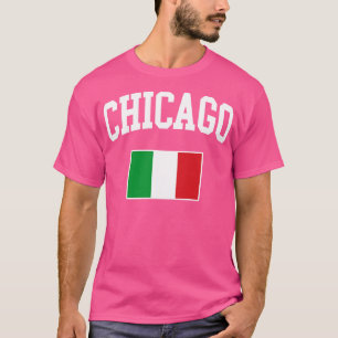Camiseta Chicago Itália Italiano Itália Bandeira Itália