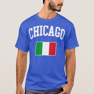 Camiseta Chicago Itália Italiano Itália Bandeira Itália
