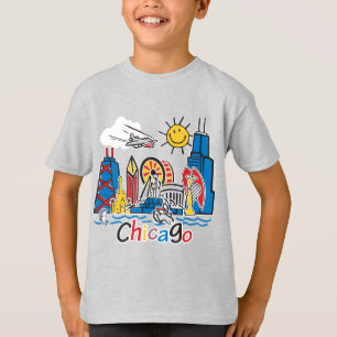 Camiseta Chicago Kids Skyline