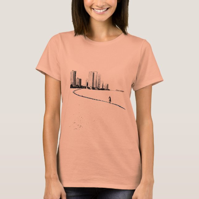 Camiseta Chicago Lovers Vintage T shirt (Frente)