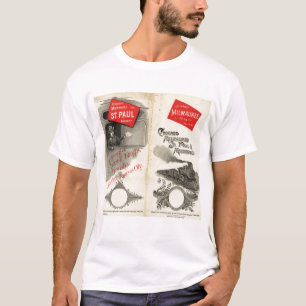 Camiseta Chicago Milwaukee e estrada de ferro de St Paul