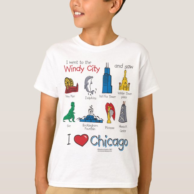 Camiseta Chicago--Miúdo-Ícone-NOVO [Co (Frente)