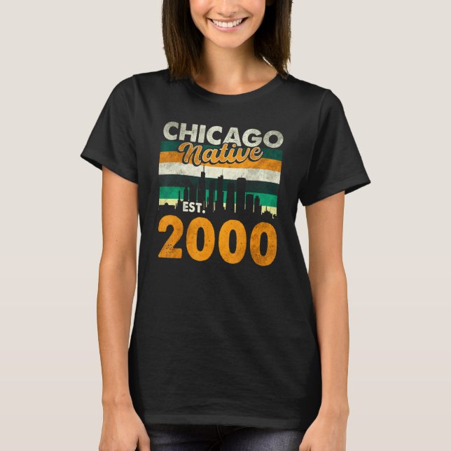 Camiseta Chicago Native Est 2000 1 (Frente)