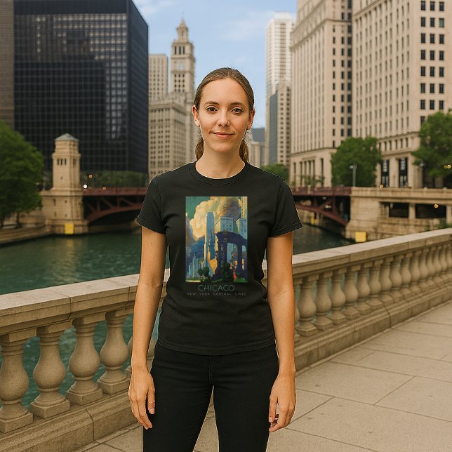 Camiseta Chicago New York Central Lines Vintage (Criador carregado)