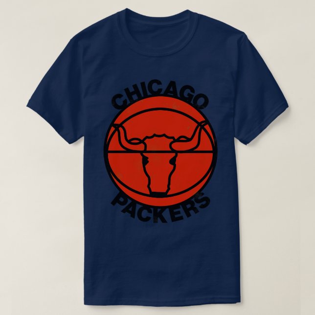 Camiseta Chicago Packers Retro Defunct Basball Team Desi (Frente do Design)