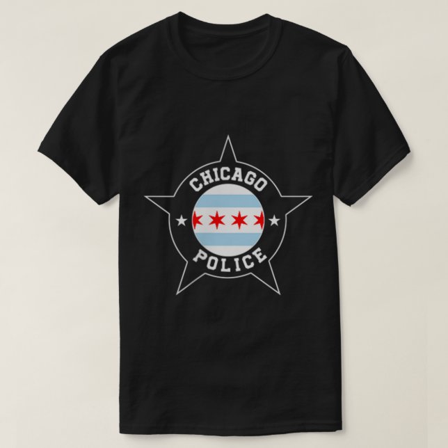 Camiseta Chicago Police T Shirt  CPD493 (Frente do Design)