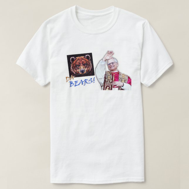 Camiseta Chicago Pride Bears & Pope Leo (Frente do Design)