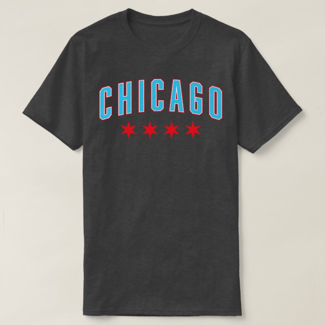 Camiseta Chicago Pride Beball Tee Wave Sua Bandeira para (Frente do Design)