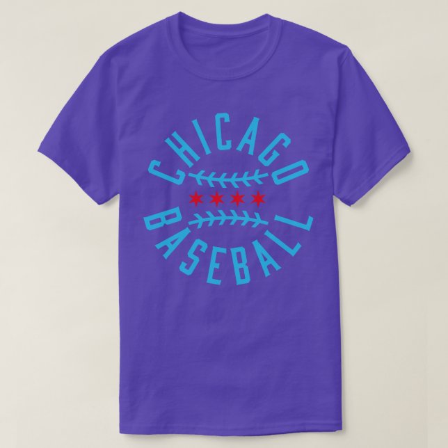 Camiseta Chicago Pride Beball Tee Wave Sua Bandeira para (Frente do Design)