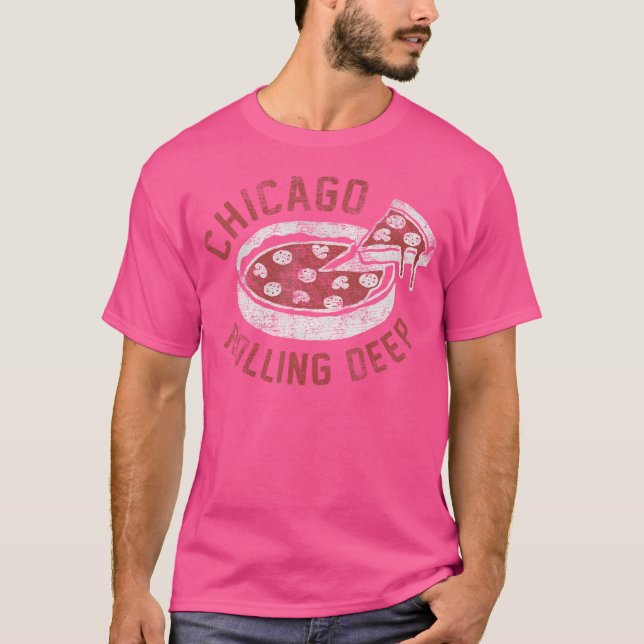Camiseta Chicago Rolling Deep Dish Pizza (Frente)