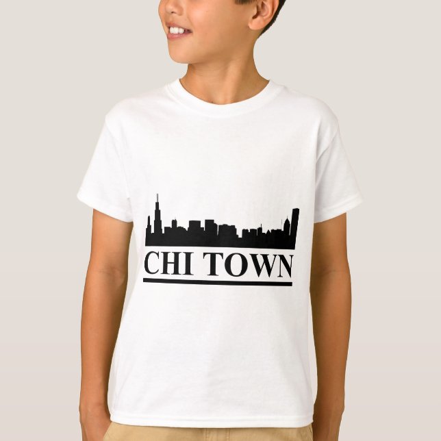 Camiseta Chicago Skyline Chi Town (Frente)