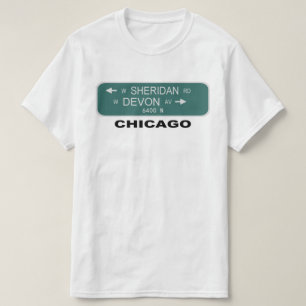 Camiseta Chicago Street Sign; Sheridan & Devon
