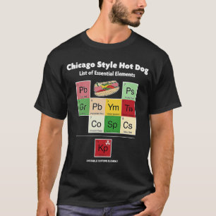Camiseta Chicago Style Hot Dog List of Essentials M