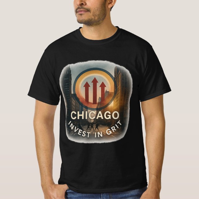 Camiseta Chicago Value T-Shirt | Grit Tee Cotidiana (Frente)