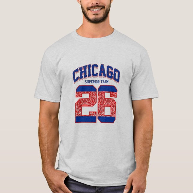 Camiseta Chicago varsity letter athletic  (Frente)