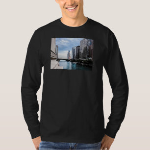 Camiseta Chicago - vista da ponte da avenida de Michigan