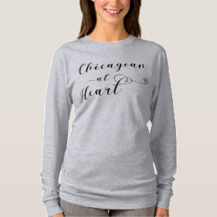Camiseta Chicagoan no t-shirt do coração, Chicago