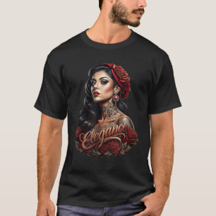 Camiseta Chicano Chicana La Raza Barrio Tatuagem Art Death