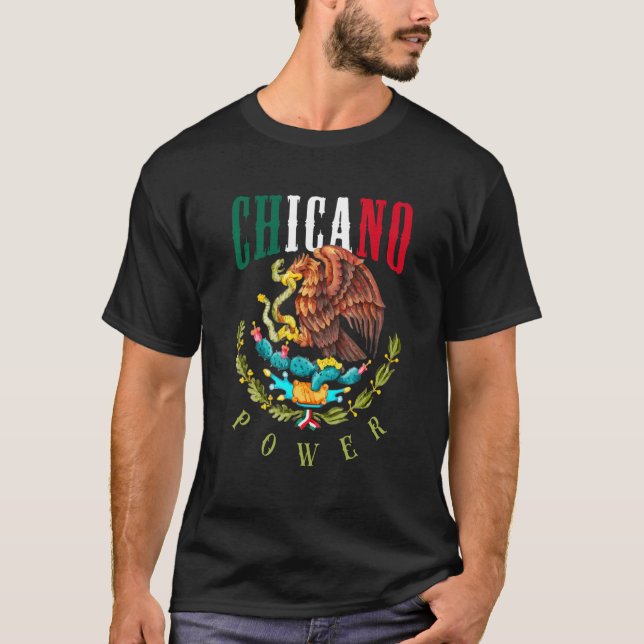 Camiseta Chicano e chicana para Chicano Power (Frente)