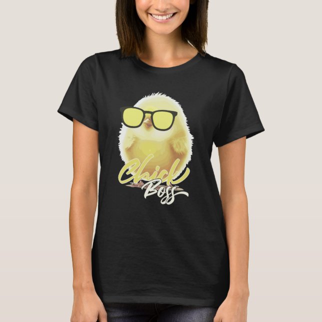 Camiseta Chick Boss Farm Animal Chicken Easter (Frente)