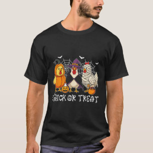 Camiseta Chick Or Treat Divertido Halloween Abóbora Fantasm
