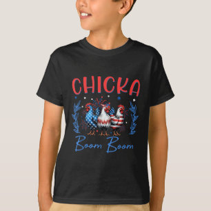Camiseta Chicka Chicken Boom Pregnancy Freedom Indepen