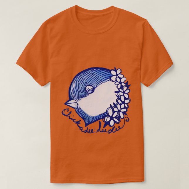 Camiseta Chickadee Dee Dee Bird Call (Frente do Design)