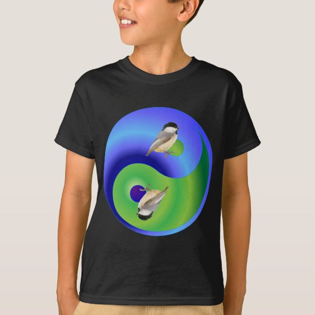 Camiseta Chickadee Yin Yang (Frente)