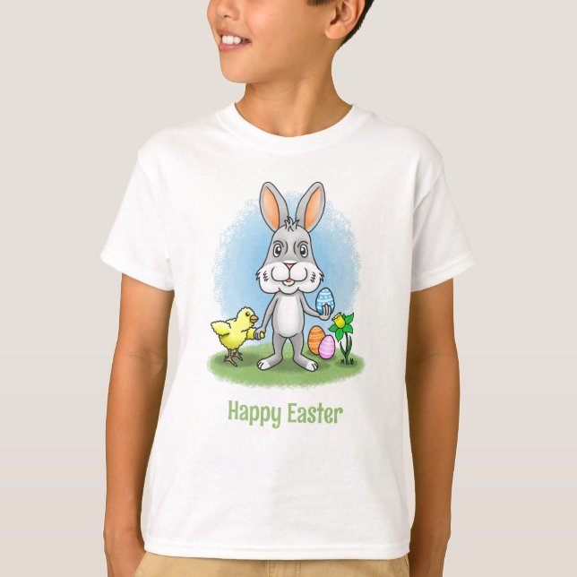 Camiseta Chicken and the Easter bunny (Frente)