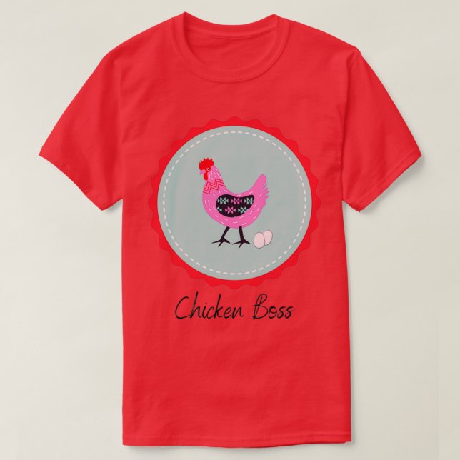 Camiseta Chicken Boss  (Frente do Design)