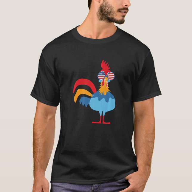 Camiseta Chicken Colorful Design (Frente)
