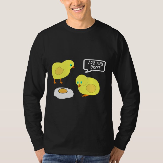 Camiseta Chicken Cracked Egg  (Frente)