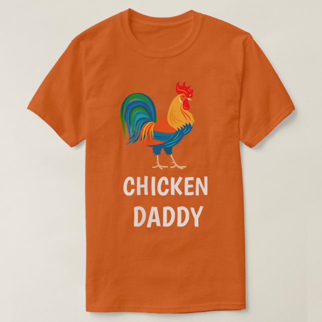 Camiseta Chicken Dad Funny Chicken Farmer Chicken Daddy Roo (Frente do Design)