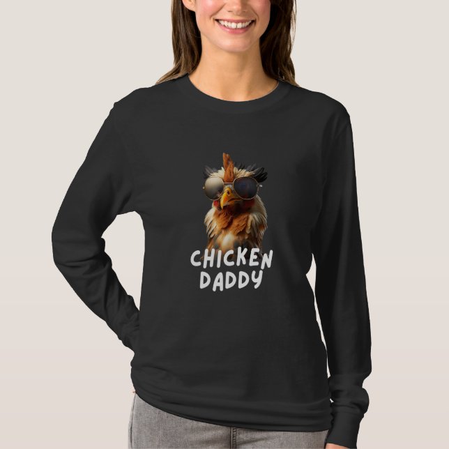 Camiseta Chicken Daddy  Chicken Chicken Coop Chickens (Frente)