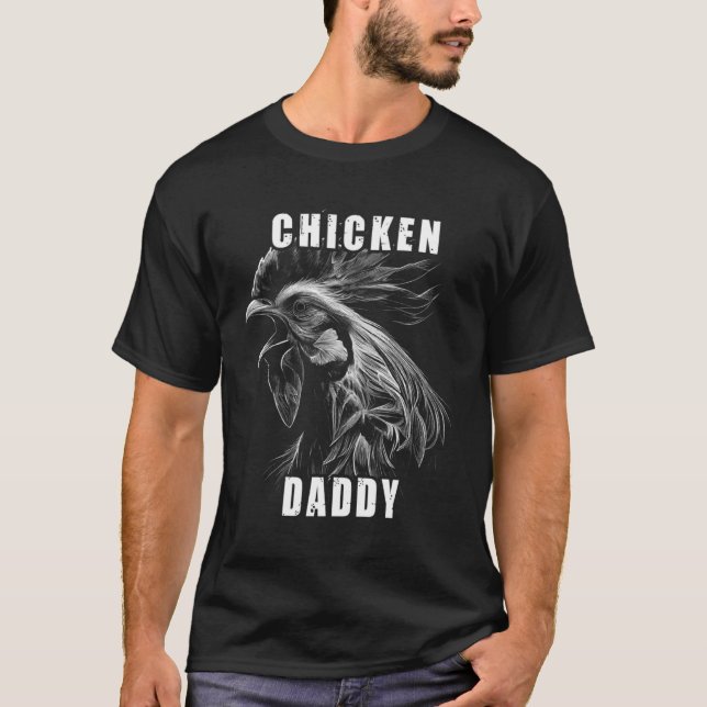 Camiseta Chicken Daddy Hühner Vater Landwirt Geflügelzüchte (Frente)