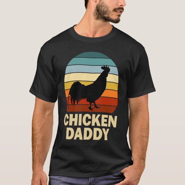 Camiseta Chicken Daddy Vintage Chicken Daddy Farmer (Frente)