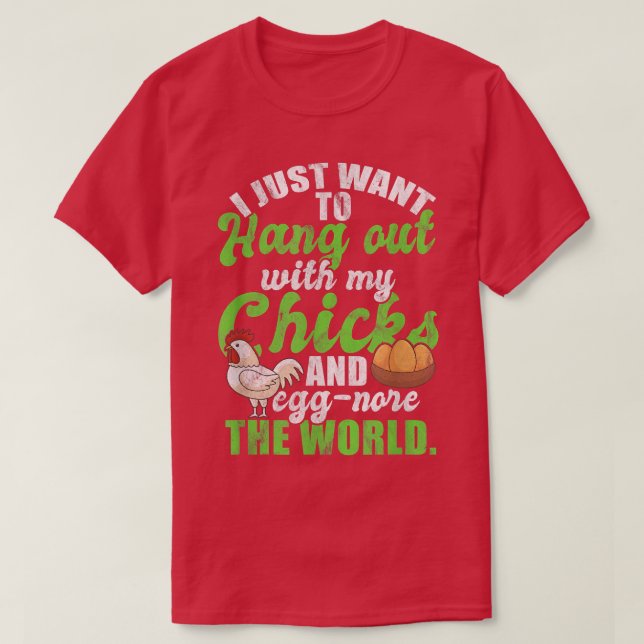 Camiseta Chicken Farmer Grower Backyard Flock Egg Hen  (Frente do Design)